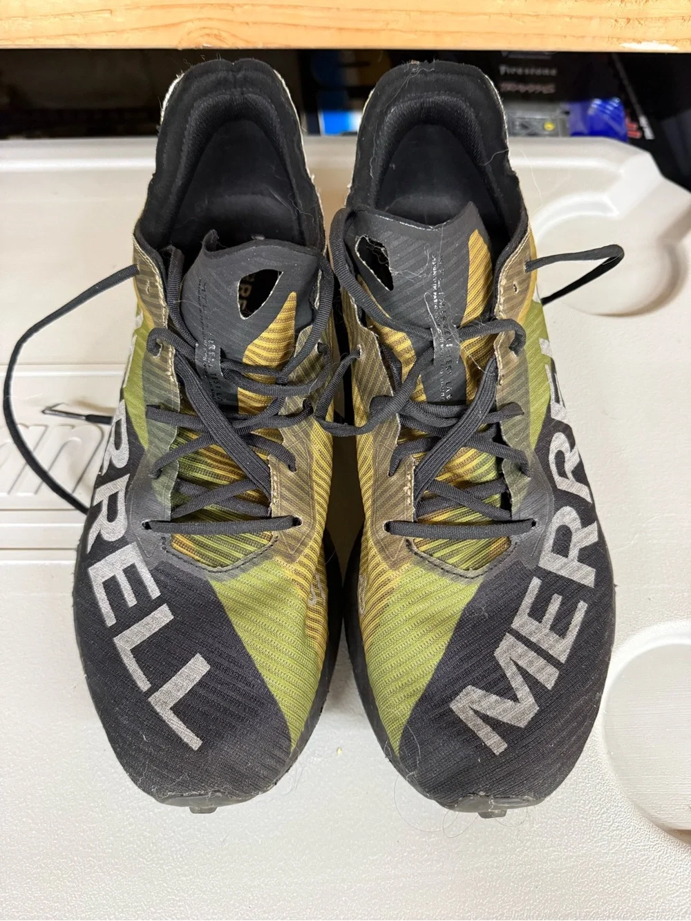 Merrell Men’s 1TRL Skyfire Trail Running Shoes - Black/Khaki